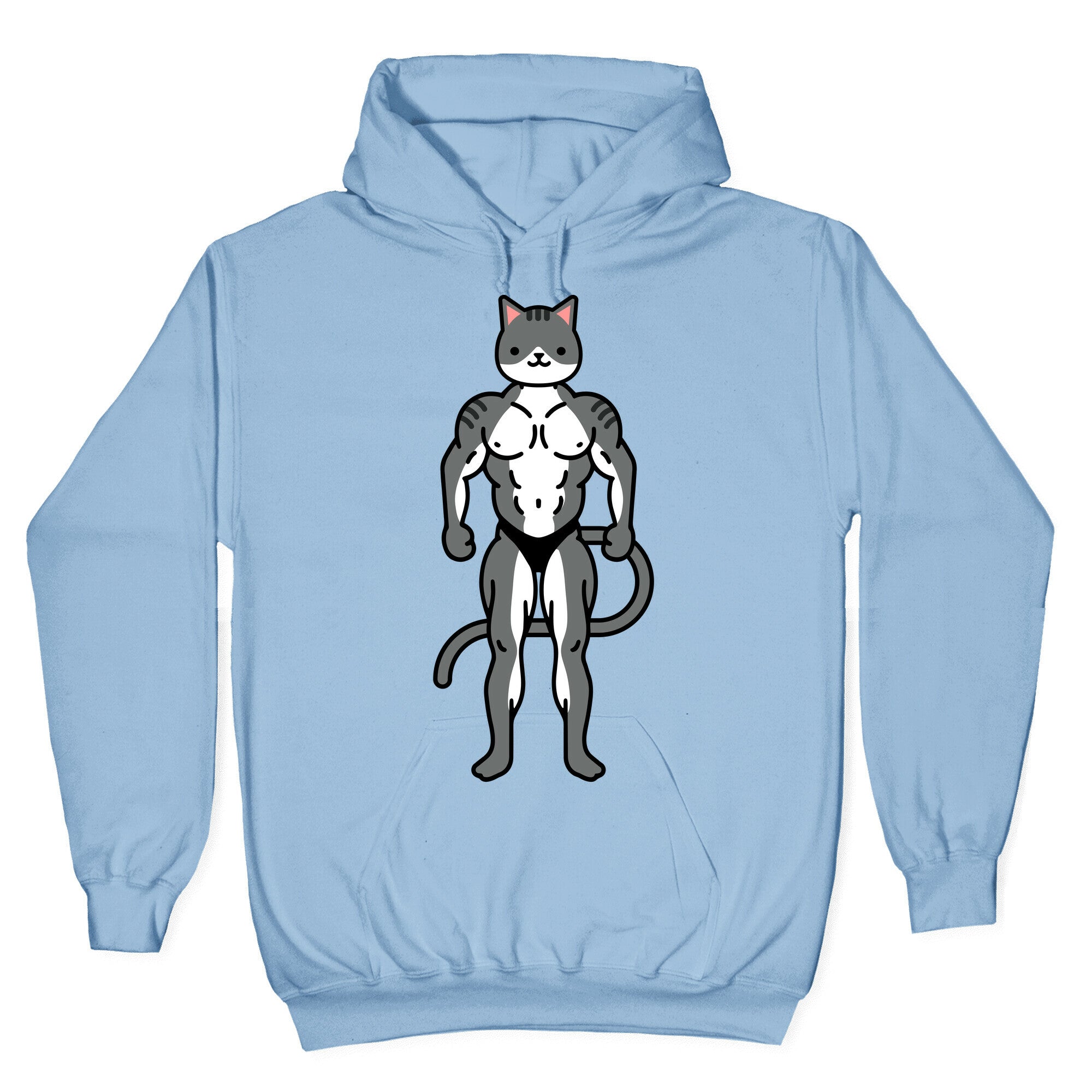 Buff Cat Grey Tabby Hoodie
